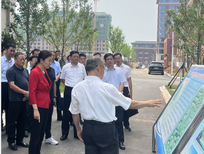 張宏偉到學院項目進行現場辦公
